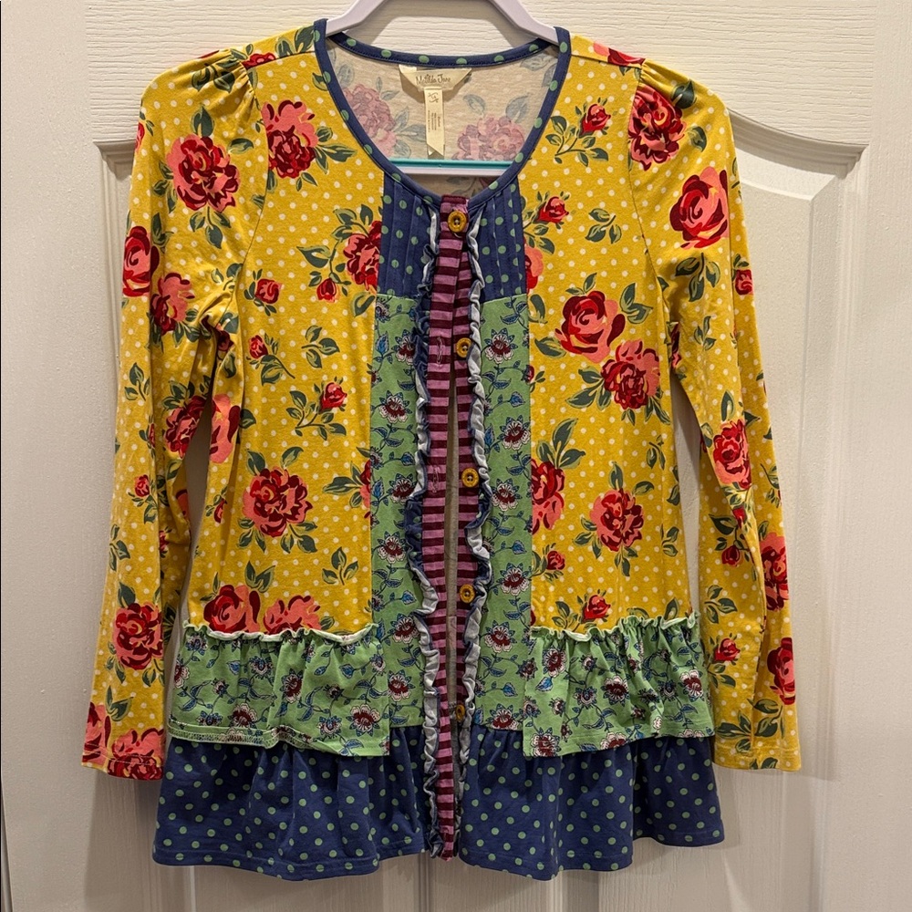Matilda Jane Blue and Pink Floral Top